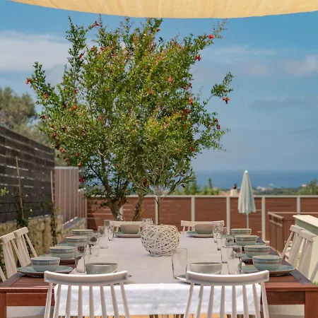 Family Rousa In Rethymno With Pool, Bbq And Kids Area Villa *