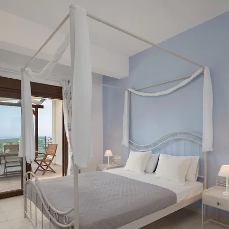 Villa Family Rousa In Rethymno With Pool, Bbq And Kids Area