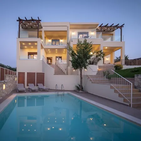 Family Rousa In Rethymno With Pool, Bbq And Kids Area Villa Loutra (Crete)
