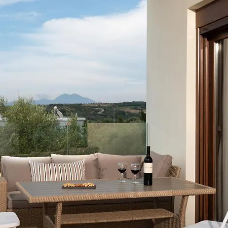 Villa Family Rousa In Rethymno With Pool, Bbq And Kids Area *