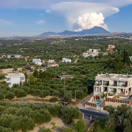 Villa Family Rousa In Rethymno With Pool, Bbq And Kids Area *