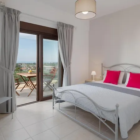 Family Rousa In Rethymno With Pool, Bbq And Kids Area Loutra (Crete)